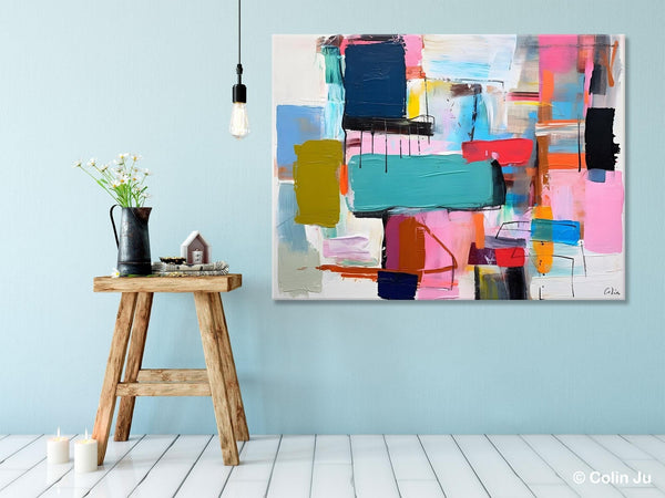 Original Abstract Art Paintings, Hand Painted Canvas Art, Acrylic Painting on Canvas, Large Canvas Art for Sale, Large Painting for Bedroom-ArtWorkCrafts.com