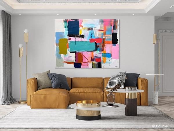 Original Abstract Art Paintings, Hand Painted Canvas Art, Acrylic Painting on Canvas, Large Canvas Art for Sale, Large Painting for Bedroom-ArtWorkCrafts.com