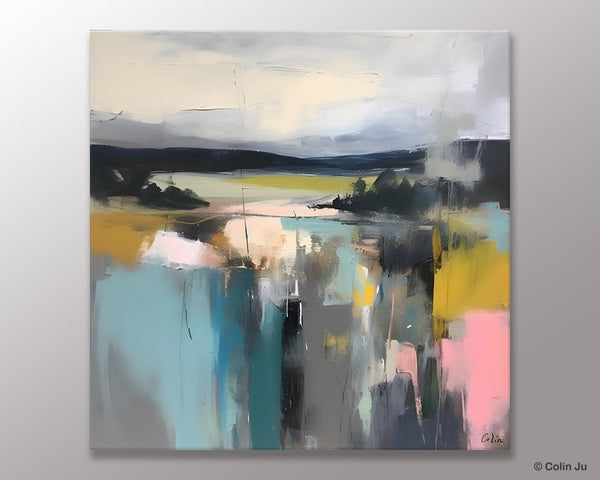 Contemporary Canvas Art, Original Modern Wall Art, Modern Acrylic Artwork, Modern Canvas Paintings, Large Abstract Painting for Bedroom-ArtWorkCrafts.com