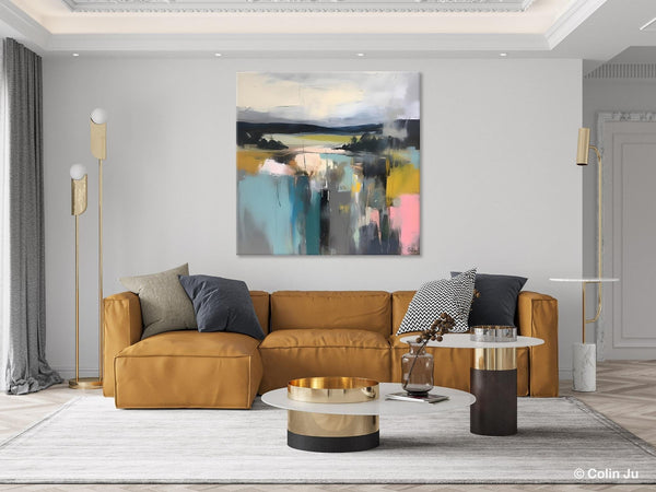 Contemporary Canvas Art, Original Modern Wall Art, Modern Acrylic Artwork, Modern Canvas Paintings, Large Abstract Painting for Bedroom-ArtWorkCrafts.com