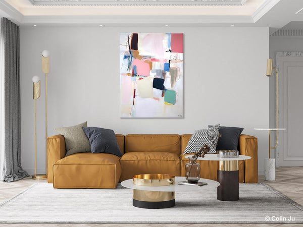 Abstract Painting on Canvas, Contemporary Acrylic Paintings, Extra Large Canvas Painting for Bedroom, Original Abstract Wall Art for Sale-ArtWorkCrafts.com