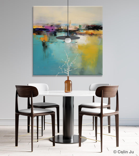 Large Abstract Painting for Bedroom, Modern Acrylic Paintings, Original Modern Wall Art Paintings, Oversized Contemporary Canvas Paintings-ArtWorkCrafts.com