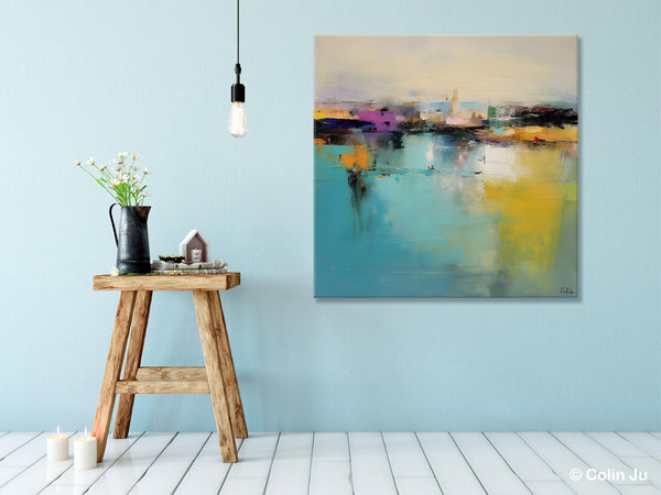 Large Abstract Painting for Bedroom, Modern Acrylic Paintings, Original Modern Wall Art Paintings, Oversized Contemporary Canvas Paintings-ArtWorkCrafts.com
