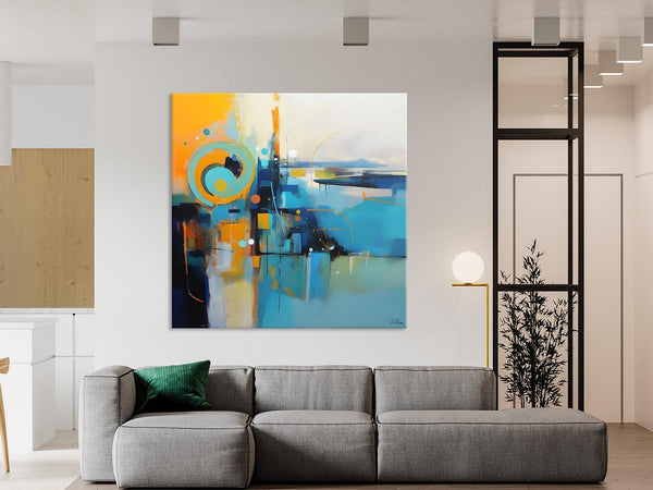 Modern Acrylic Paintings, Large Abstract Painting for Bedroom, Original Modern Wall Art Paintings, Oversized Contemporary Canvas Paintings-ArtWorkCrafts.com