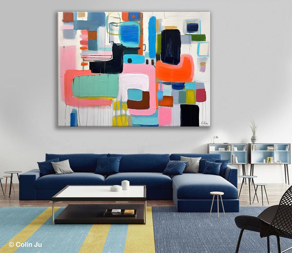 Contemporary Acrylic Paintings, Modern Wall Art Ideas for Living Room, Extra Large Canvas Paintings, Original Abstract Painting, Impasto Art-ArtWorkCrafts.com