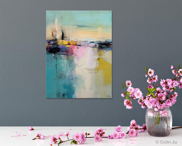 Heavy Texture Canvas Art, Abstract Paintings, Large Contemporary Wall Art, Extra Large Paintings for Living Room, Original Modern Painting-ArtWorkCrafts.com