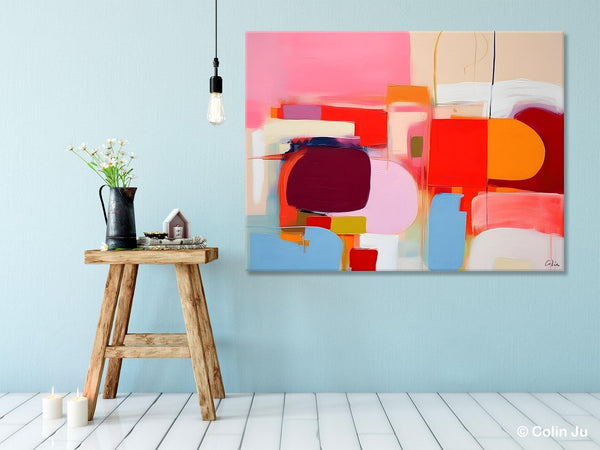 Extra Large Canvas Paintings, Original Abstract Art, Modern Wall Art Ideas for Dining Room, Impasto Painting, Contemporary Acrylic Paintings-ArtWorkCrafts.com