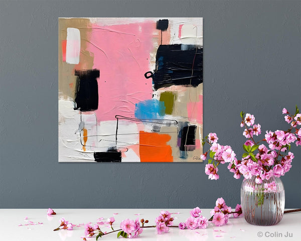 Modern Acrylic Artwork, Large Abstract Painting for Bedroom, Original Abstract Wall Art, Modern Canvas Paintings, Contemporary Canvas Art-ArtWorkCrafts.com