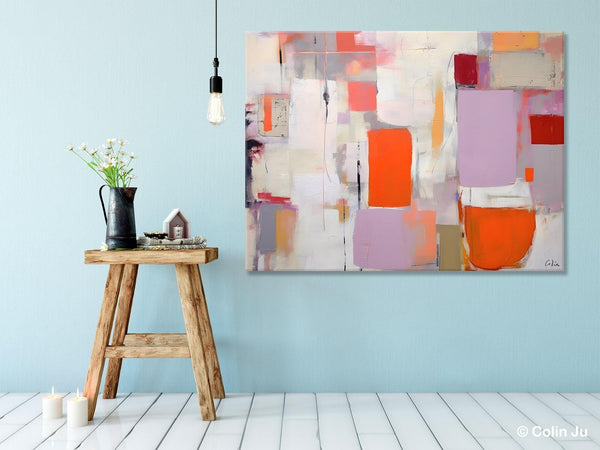 Large Wall Art Ideas for Bedroom, Hand Painted Canvas Art, Oversized Canvas Paintings, Original Abstract Art, Contemporary Acrylic Artwork-ArtWorkCrafts.com