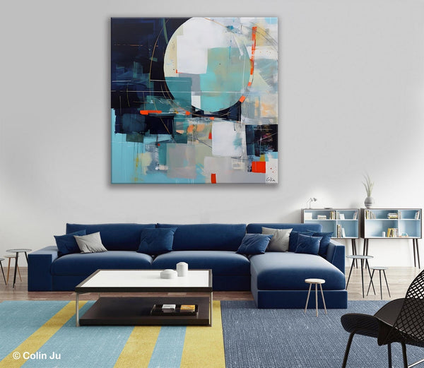 Large Abstract Painting for Bedroom, Modern Acrylic Artwork, Original Abstract Wall Art, Modern Canvas Paintings, Contemporary Canvas Art-ArtWorkCrafts.com