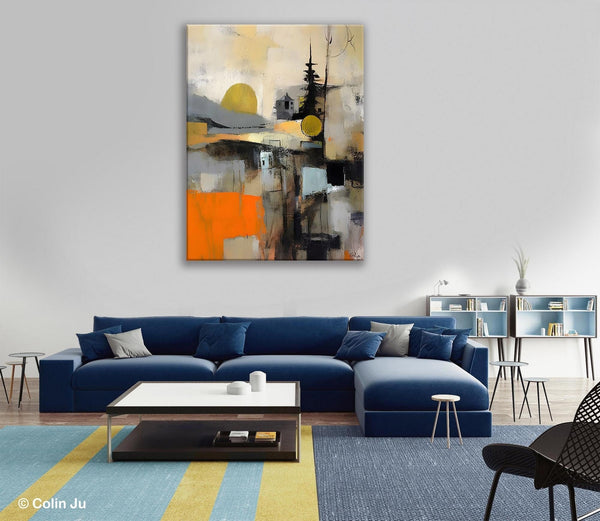 Original Canvas Art, Contemporary Acrylic Painting on Canvas, Large Wall Art Painting for Bedroom, Oversized Modern Abstract Wall Paintings-ArtWorkCrafts.com