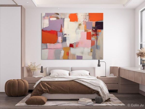 Acrylic Paintings on Canvas, Large Original Abstract Art, Contemporary Acrylic Painting on Canvas, Oversized Modern Abstract Wall Paintings-ArtWorkCrafts.com
