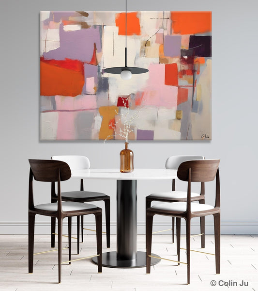 Acrylic Paintings on Canvas, Large Original Abstract Art, Contemporary Acrylic Painting on Canvas, Oversized Modern Abstract Wall Paintings-ArtWorkCrafts.com