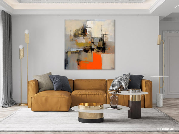 Large Abstract Art for Bedroom, Original Abstract Wall Art, Simple Modern Acrylic Artwork, Modern Canvas Paintings, Contemporary Canvas Art-ArtWorkCrafts.com