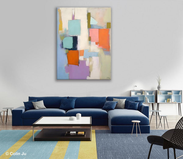 Contemporary Paintings on Canvas, Large Wall Art Painting for Dining Room, Original Abstract Wall Art Painting, Abstract Paintings on Canvas-ArtWorkCrafts.com