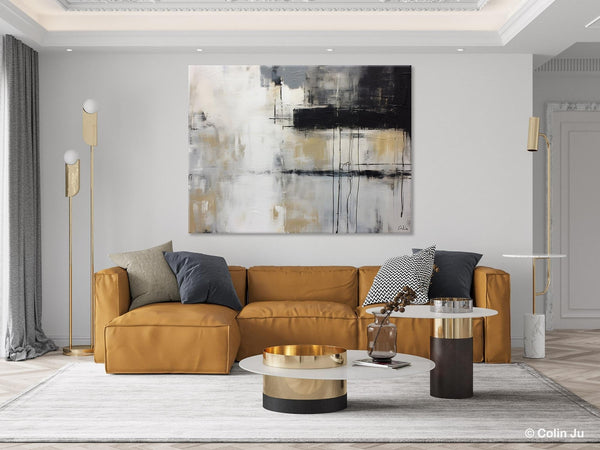 Hand Painted Original Canvas Art, Contemporary Acrylic Paintings, Large Wall Art Painting for Bedroom, Oversized Modern Abstract Paintings-ArtWorkCrafts.com