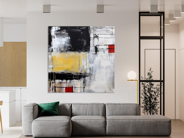 Original Modern Acrylic Artwork, Extra Large Abstract Paintings for Dining Room, Modern Canvas Art Paintings, Abstract Wall Art for Bedroom-ArtWorkCrafts.com