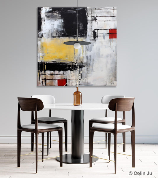 Original Modern Acrylic Artwork, Extra Large Abstract Paintings for Dining Room, Modern Canvas Art Paintings, Abstract Wall Art for Bedroom-ArtWorkCrafts.com