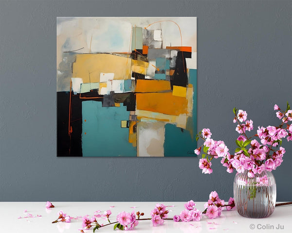 Contemporary Canvas Art for Living Room, Modern Acrylic Paintings, Original Modern Paintings, Extra Large Abstract Paintings on Canvas-ArtWorkCrafts.com