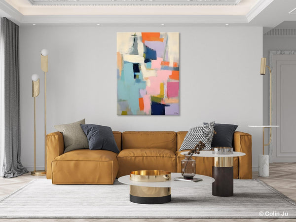 Large Wall Art Painting for Bedroom, Original Canvas Art, Contemporary Acrylic Painting on Canvas, Oversized Modern Abstract Wall Paintings-ArtWorkCrafts.com