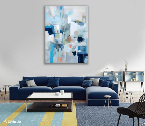 Large Modern Canvas Wall Paintings, Original Abstract Art, Hand Painted Acrylic Painting on Canvas, Large Wall Art Painting for Dining Room-ArtWorkCrafts.com