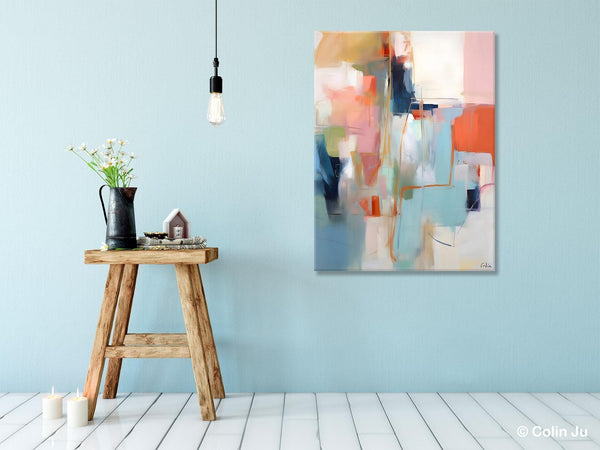 Large Wall Art Painting for Bedroom, Oversized Abstract Wall Art Paintings, Original Modern Artwork, Contemporary Acrylic Painting on Canvas-ArtWorkCrafts.com