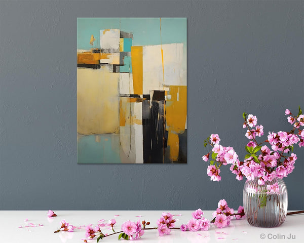 Oversized Abstract Wall Art Paintings, Original Modern Artwork, Large Wall Art Painting for Bedroom, Contemporary Acrylic Painting on Canvas-ArtWorkCrafts.com