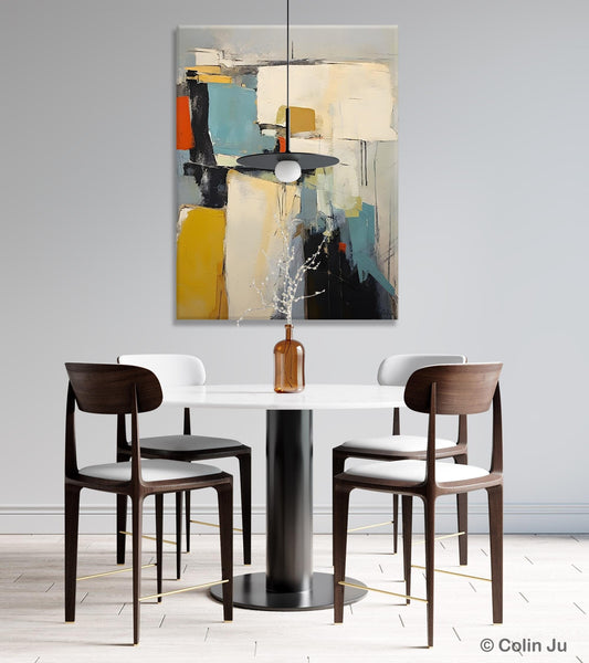 Large Modern Canvas Paintings, Heavy Texture Paintings, Large Original Wall Art Painting for Bedroom, Acrylic Paintings on Canvas-ArtWorkCrafts.com