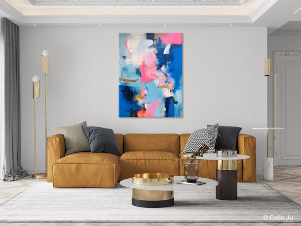Large Abstract Painting for Bedroom, Oversized Canvas Wall Art Paintings, Original Modern Artwork, Contemporary Acrylic Painting on Canvas-ArtWorkCrafts.com