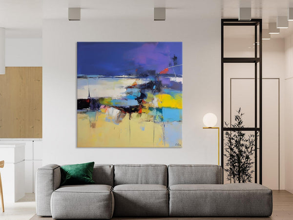 Original Modern Abstract Artwork, Geometric Modern Canvas Art, Extra Large Canvas Paintings for Living Room, Abstract Wall Art for Sale-ArtWorkCrafts.com