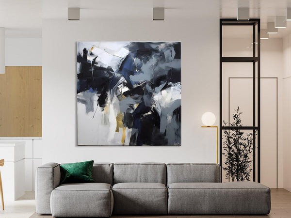 Simple Modern Acrylic Art, Modern Original Abstract Art, Large Abstract Art for Bedroom, Canvas Paintings for Sale, Contemporary Canvas Art-ArtWorkCrafts.com