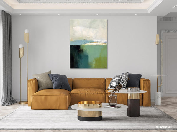 Simple Modern Wall Art, Oversized Contemporary Acrylic Paintings, Original Abstract Paintings, Extra Large Canvas Painting for Living Room-ArtWorkCrafts.com