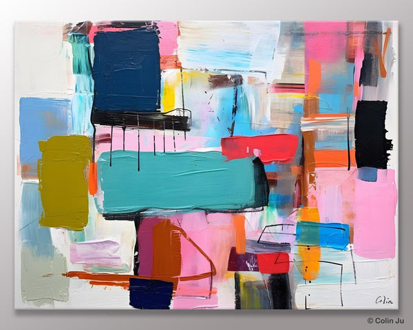 Original Abstract Art Paintings, Hand Painted Canvas Art, Acrylic Painting on Canvas, Large Canvas Art for Sale, Large Painting for Bedroom-ArtWorkCrafts.com