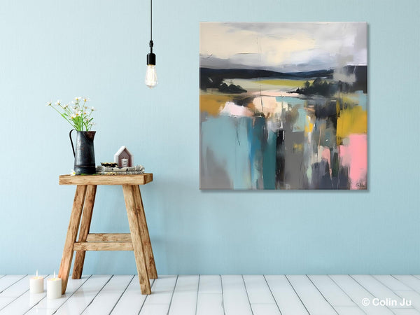 Contemporary Canvas Art, Original Modern Wall Art, Modern Acrylic Artwork, Modern Canvas Paintings, Large Abstract Painting for Bedroom-ArtWorkCrafts.com