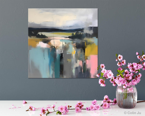 Contemporary Canvas Art, Original Modern Wall Art, Modern Acrylic Artwork, Modern Canvas Paintings, Large Abstract Painting for Bedroom-ArtWorkCrafts.com