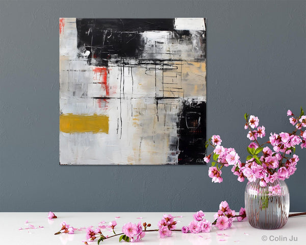 Large Abstract Art for Bedroom, Original Abstract Wall Art, Simple Modern Acrylic Artwork, Modern Canvas Paintings, Contemporary Canvas Art-ArtWorkCrafts.com