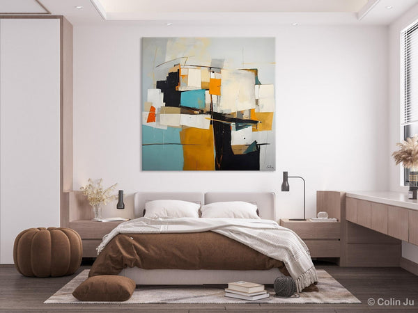 Geometric Original Canvas Wall Art, Contemporary Acrylic Artwork, Hand Painted Canvas Art, Modern Abstract Artwork, Large Abstract Paintings-ArtWorkCrafts.com