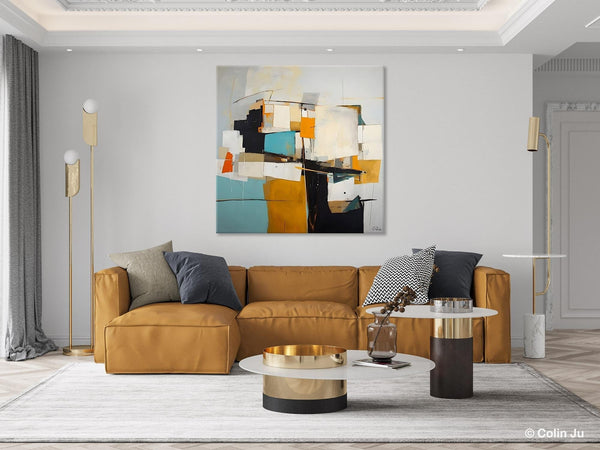 Geometric Original Canvas Wall Art, Contemporary Acrylic Artwork, Hand Painted Canvas Art, Modern Abstract Artwork, Large Abstract Paintings-ArtWorkCrafts.com