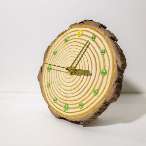 Handcrafted Wood Table Clock - Unique Artisan Masterpiece for Modern & Rustic Decor - Silent Mechanism, Sustainable Design, Perfect Gift-ArtWorkCrafts.com
