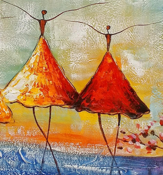 Simple Abstract Painting, Ballet Dancer Painting, Buy Wall Art Online, Modern Acrylic Painting, Bedroom Wall Art Painting-ArtWorkCrafts.com
