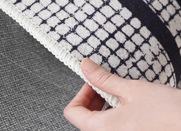 Simple Modern Rugs for Dining Room, Bedroom Modern Rugs, Living Room Contemporary Modern Rugs, Large Abstract Geometric Modern Rugs-ArtWorkCrafts.com