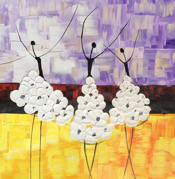 Simple Modern Art, Canvas Painting for Sale, Ballet Dancer Painting, Original Artwork, Paintings for Bedroom, Buy Art Online-ArtWorkCrafts.com