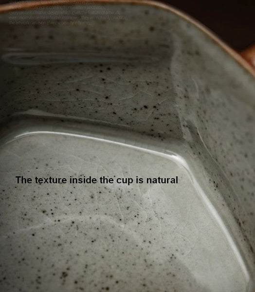 Modern Handmade Pottery Coffee Cup, Creative Ceramic Coffee Cup with Saucer, Unique Tea Cup and Saucer, Tea Cup Set for Afternoon Tea-ArtWorkCrafts.com