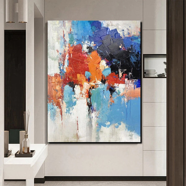 Modern Canvas Painting, Living Room Wall Art Ideas, Buy Abstract Art Online, Heavy Texture Art, Large Acrylic Painting on Canvas