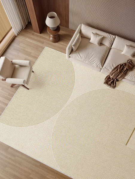 Bedroom Large Geometric Contemporary Rugs, Modern Rugs for Bedroom, Dining Room Floor Rug, Extra Large Floor Rugs for Living Room-ArtWorkCrafts.com