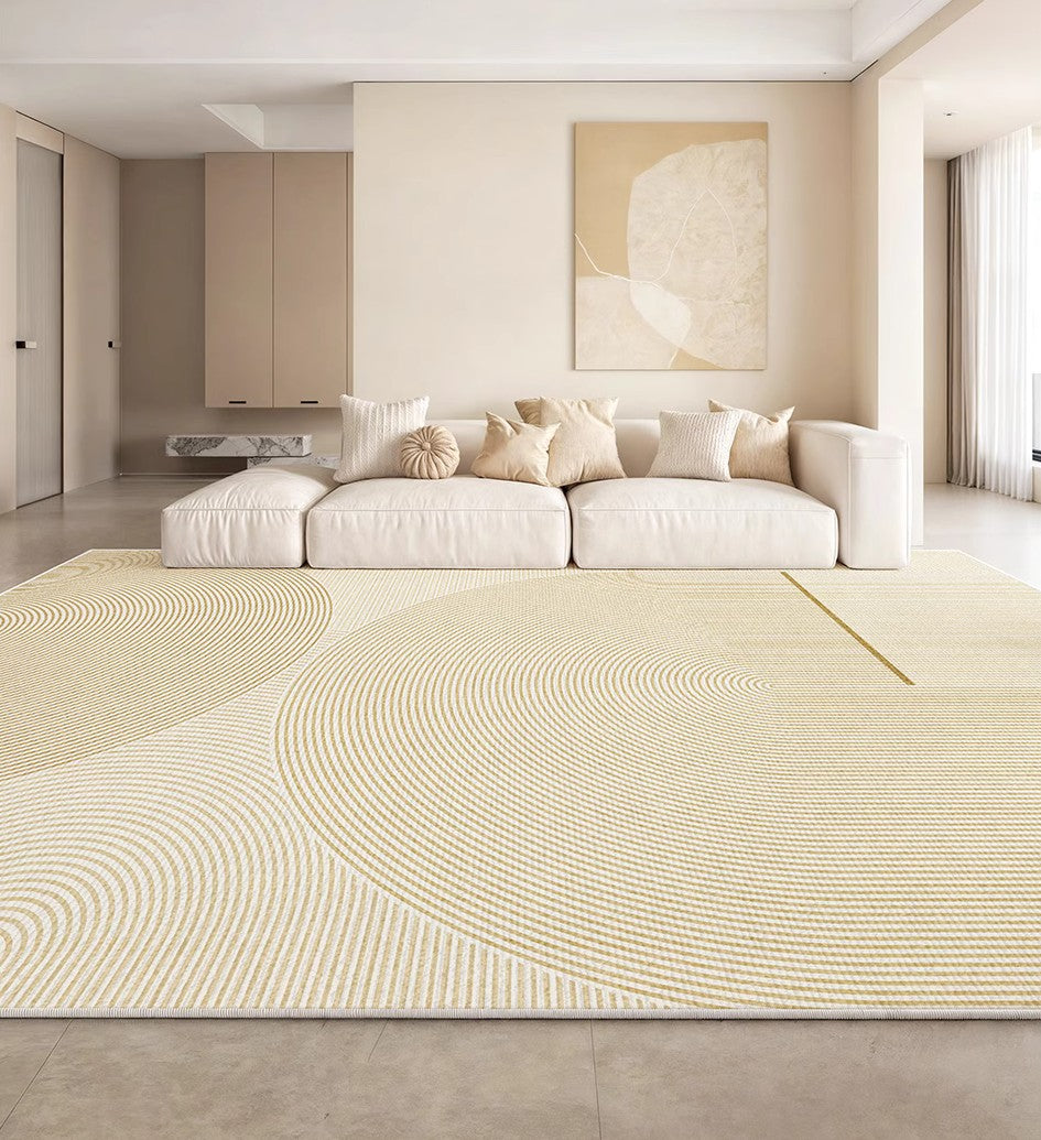 Bedroom Large Geometric Contemporary Rugs, Modern Rugs for Bedroom, Dining Room Floor Rug, Extra Large Floor Rugs for Living Room-ArtWorkCrafts.com