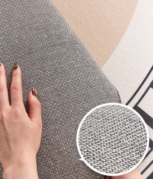 Modern Rug Ideas for Living Room, Contemporary Round Rugs, Bedroom Modern Round Rugs, Circular Modern Rugs under Dining Room Table-ArtWorkCrafts.com