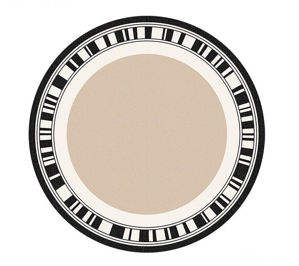 Modern Rug Ideas for Living Room, Contemporary Round Rugs, Bedroom Modern Round Rugs, Circular Modern Rugs under Dining Room Table-ArtWorkCrafts.com