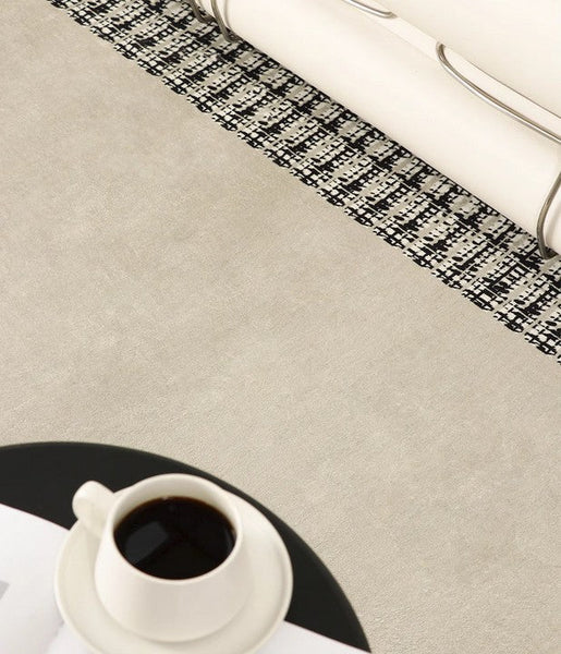 Bedroom Modern Floor Rugs, Modern Area Rug for Living Room, Contemporary Area Rugs under Sofa, Large Area Rugs for Office-ArtWorkCrafts.com