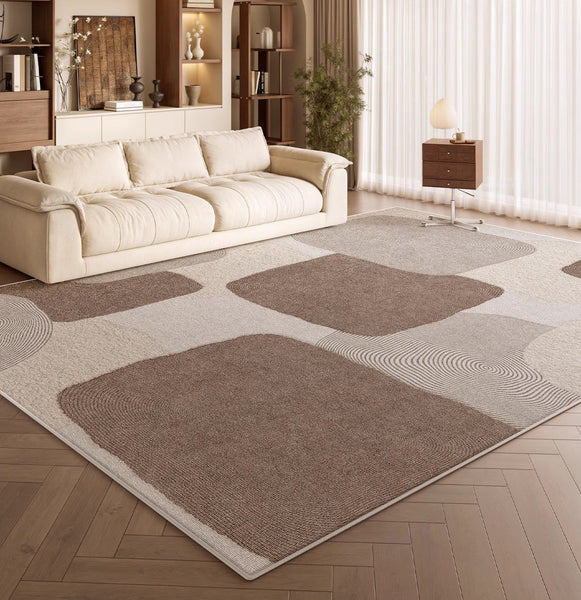 Unique Large Contemporary Floor Carpets for Living Room, Dining Room Modern Rugs, Extra Large Geometric Modern Rugs in Bedroom, Modern Rugs for Sale-ArtWorkCrafts.com